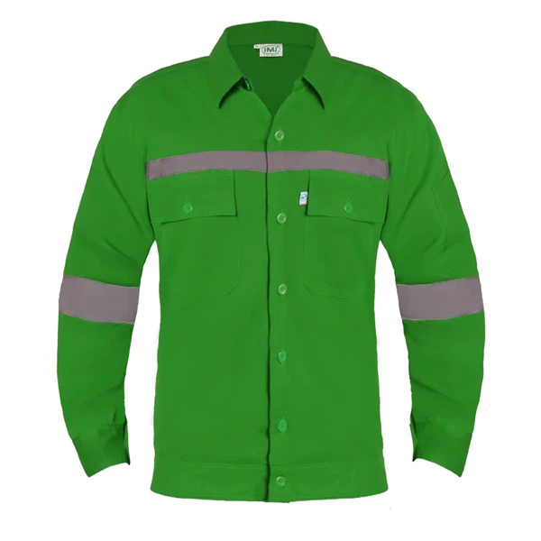 baju safety atasan warna hijau